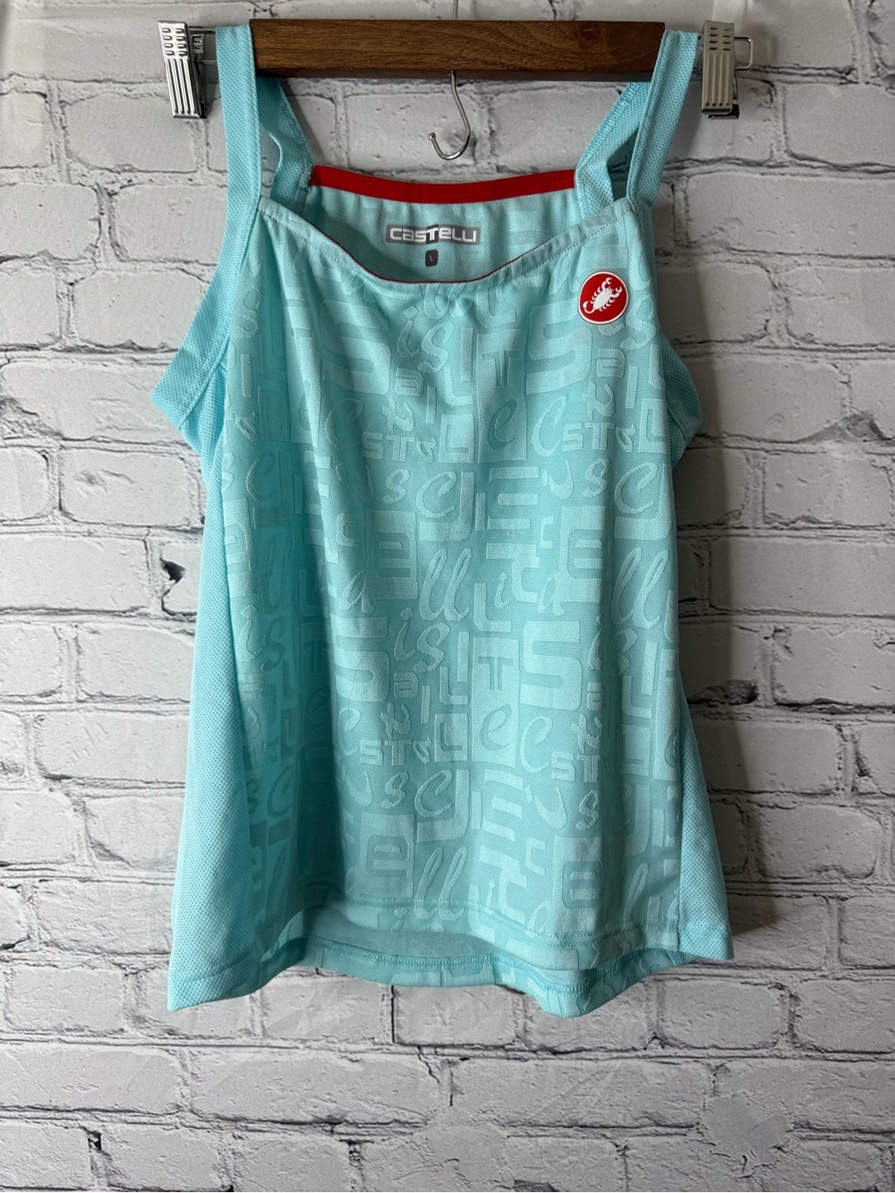 Castelli promessa Women’s Light Blue Performance Tank Top size large